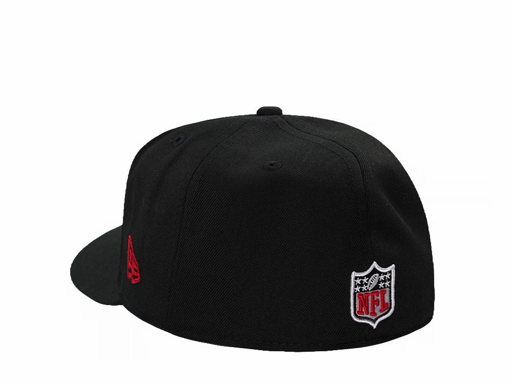 New Era San Francisco 49ers Black Classic Edition Pre Curved 59Fifty Fitted Hat