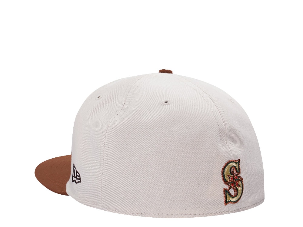 New Era Seattle Mariners 20th Anniversary Cream Two Tone Edition 59Fifty Fitted Hat