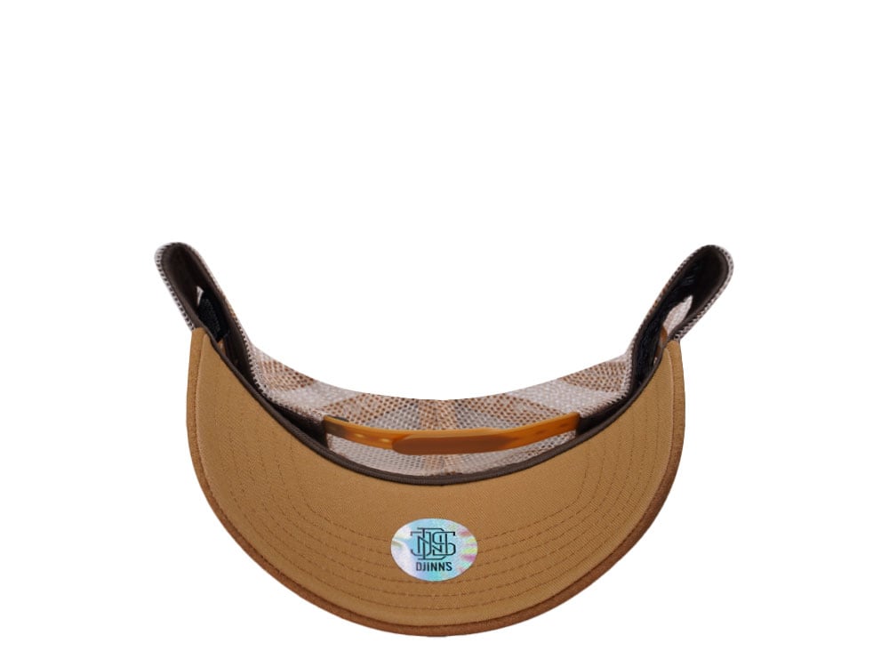 Djinns HFT Lazy Sunday Coffee Club Brown Trucker Snapback Hat