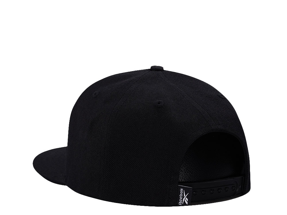 Reebok Text Logo Black Strapback Hat