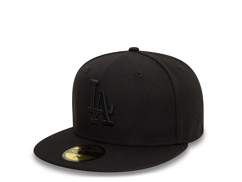 New Era Los Angeles Dodgers Plain Blackout Prime Edition 59Fifty Fitted Hat