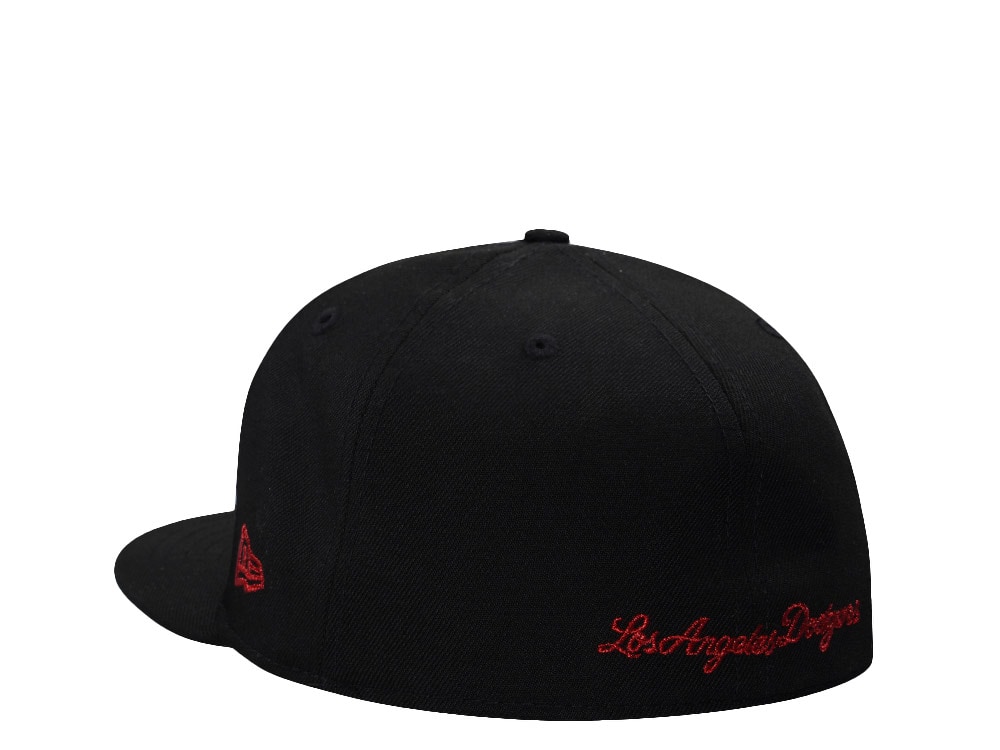 New Era Los Angeles Dodgers Skull Metallic Black Prime Edition 59Fifty Fitted Hat