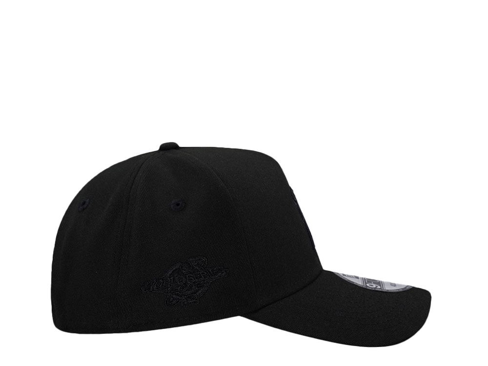 New Era Anaheim Angels World Series 2002 Black Out Red Edition 9Forty A Frame Snapback Hat