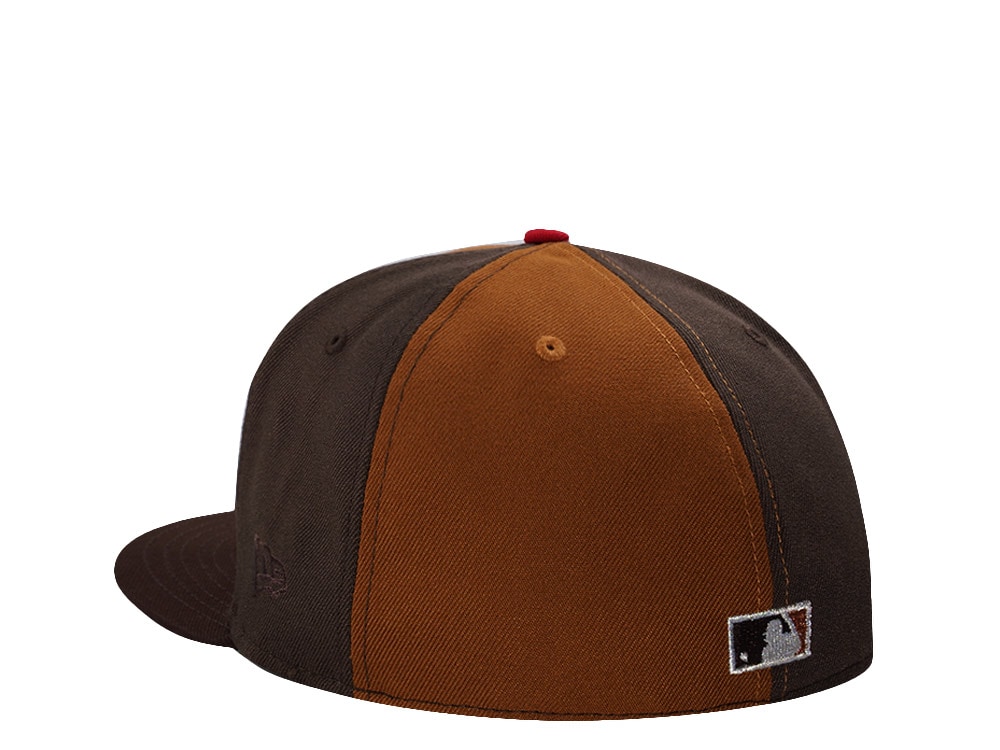 New Era Texas Rangers All Star Game 1995 Brown Pinwheel Edition 59Fifty Fitted Hat
