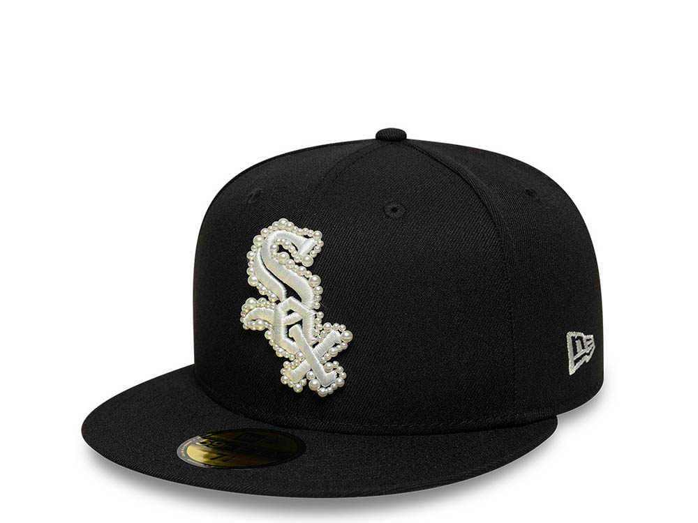 New Era Chicago White Sox Faux Pearl Black Prime Edition 59Fifty Fitted Hat