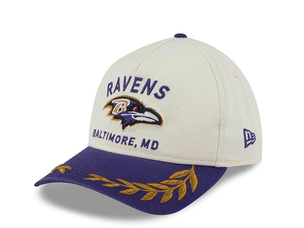 New Era Baltimore Ravens 2025 Draft Edition 9Twenty A Frame Strapback Hat