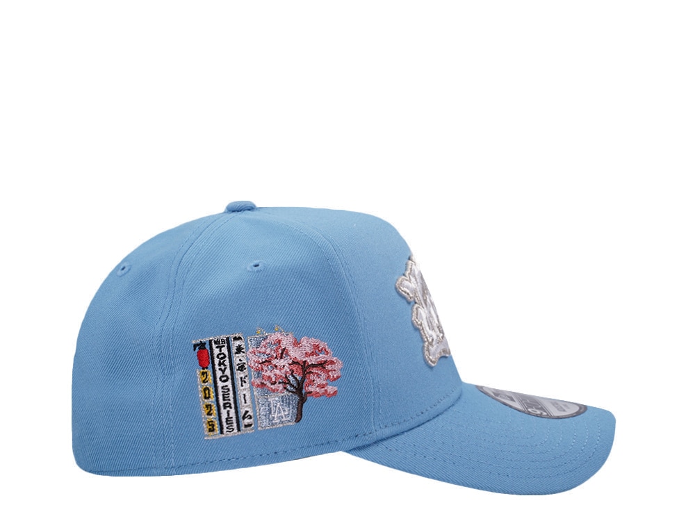 New Era Los Angeles Dodgers Tokyo Series Sky Blue Prime Edition 9Forty A Frame Snapback Hat