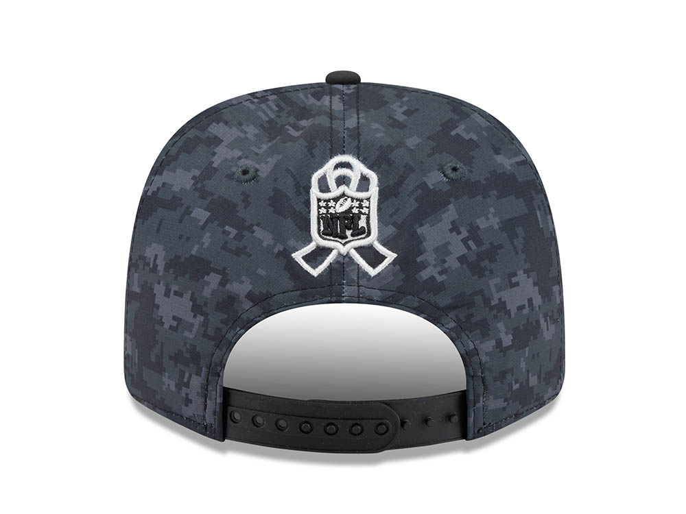 New Era Los Angeles Rams NFL Salute to Service 2026 Digi Camo Black 9Seventy Stretch Snapback Hat