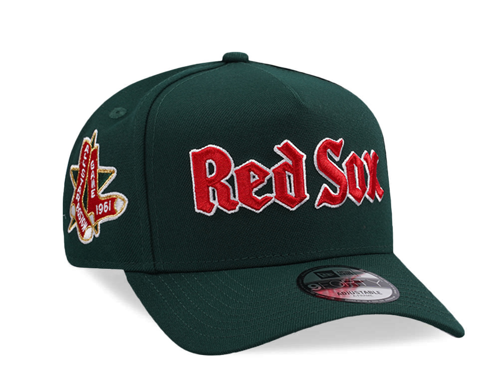 New Era Boston Red Sox All Star Game 1961 Dark Green Prime Edition 9Forty A Frame Snapback Hat