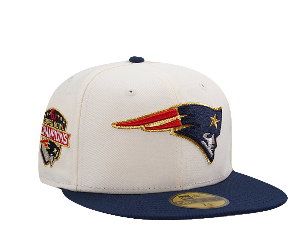New Era New England Patriots 6x Champions Chrome Two Tone Edition 59Fifty Fitted Hat