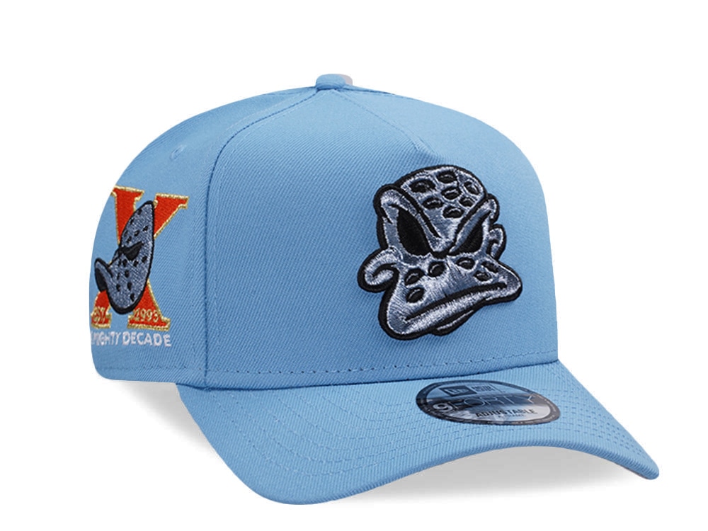 New Era Anaheim Ducks 10th Anniversary Sky Blue Prime Edition 9Forty A Frame Snapback Hat