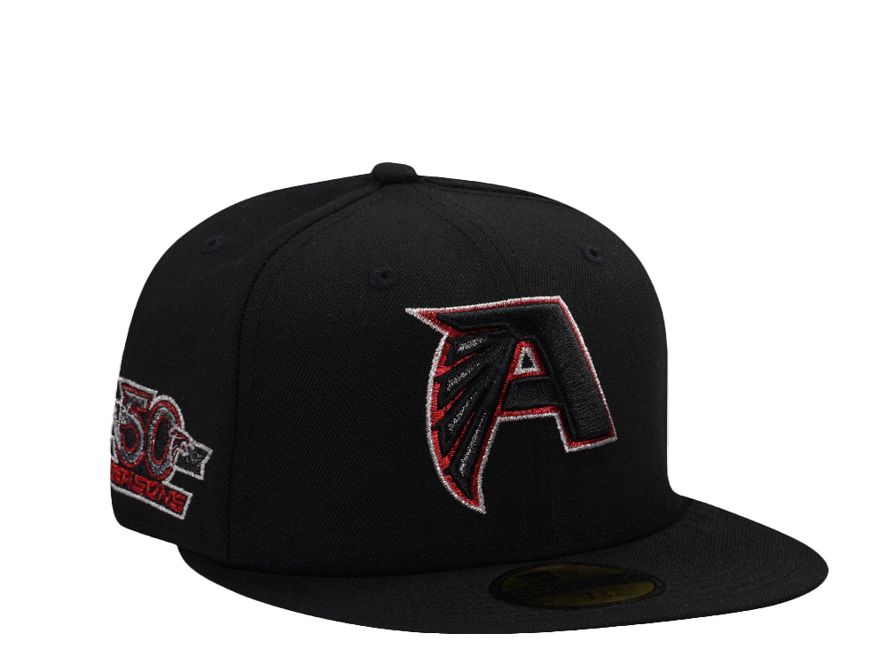 New Era Atlanta Falcons 50th Anniversary Black Prime Edition 59Fifty Fitted Hat