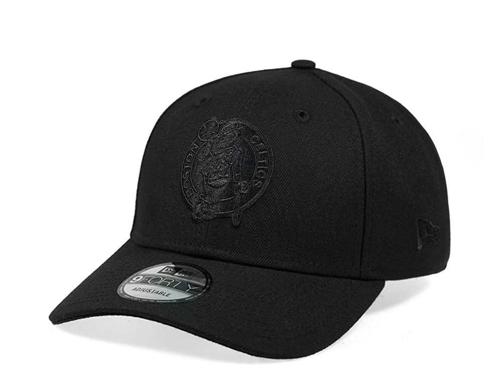 New Era Boston Celtics All Black Edition 9Forty Snapback Hat