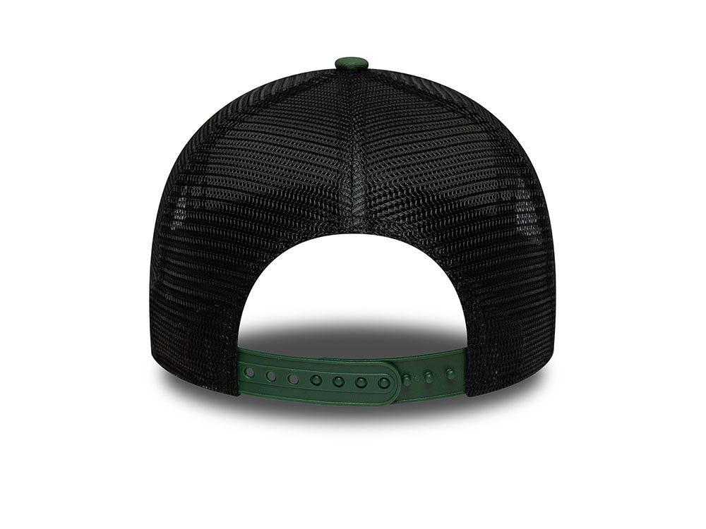 New Era Manchester United Fc Seasonal Dark Green Edition 9Forty A Frame Trucker Snapback Hat