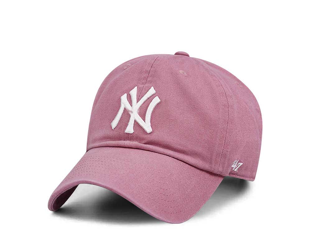 Bonnet Tricoté 39'47 Brand - Modèle Haymaker New York Yankees, Couleur Mauve, 100% Acrylique - 9