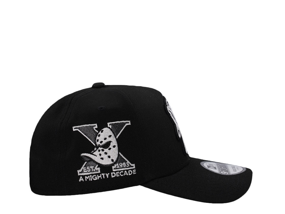 New Era Anaheim Ducks 10th Anniversary Black Prime Edition 9Forty A Frame Snapback Hat
