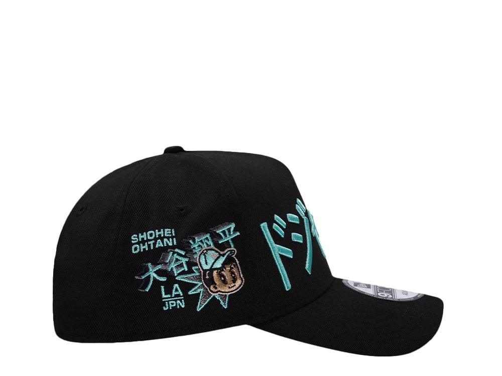 New Era Los Angeles Dodgers Ohtani Kanji Mint Black Prime Edition 9Forty A Frame Snapback Hat