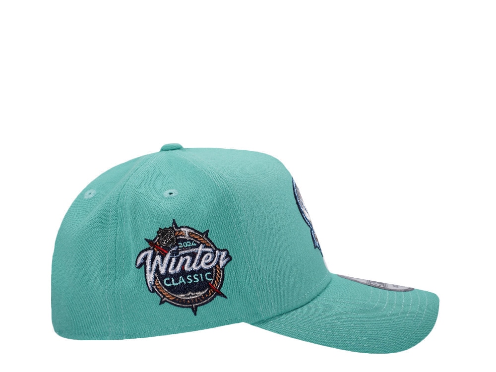New Era Seattle Kraken Winter Classic 2024 Mint Prime Edition 9Forty A Frame Snapback Hat
