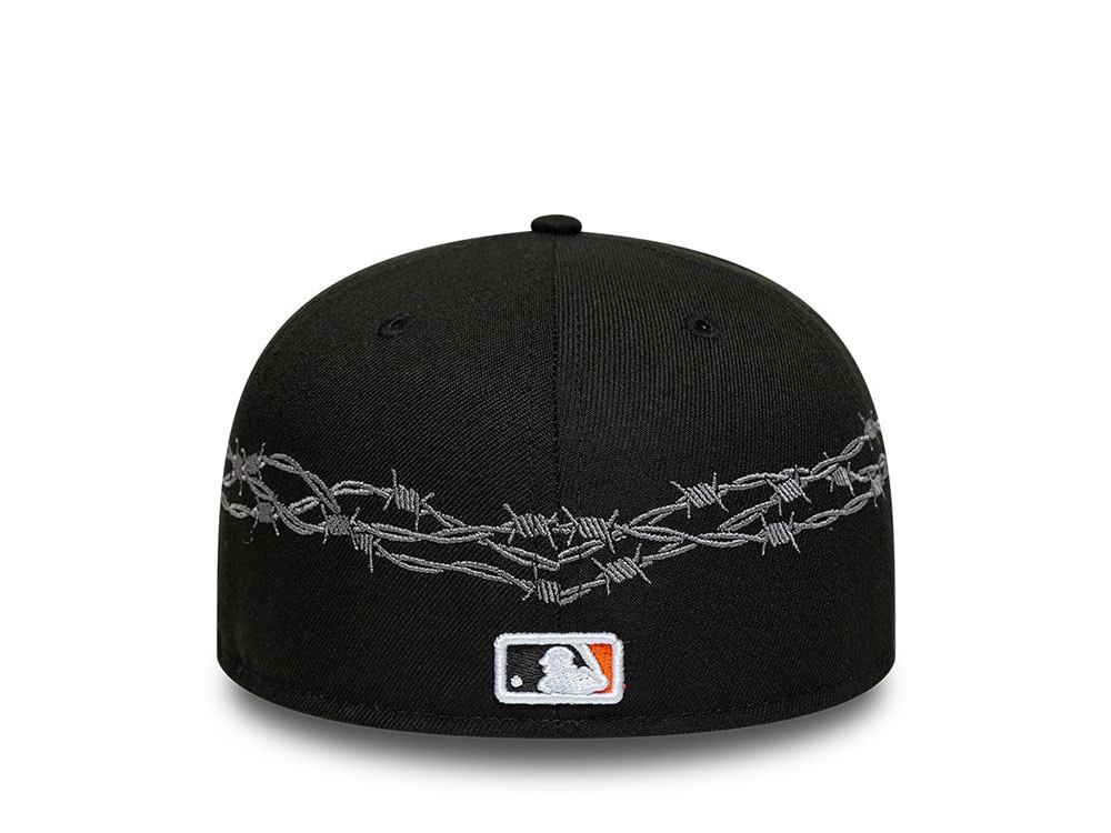 New Era Detroit Tigers MLB Icon Barbwire Black Prime Edition 59Fifty Fitted Hat