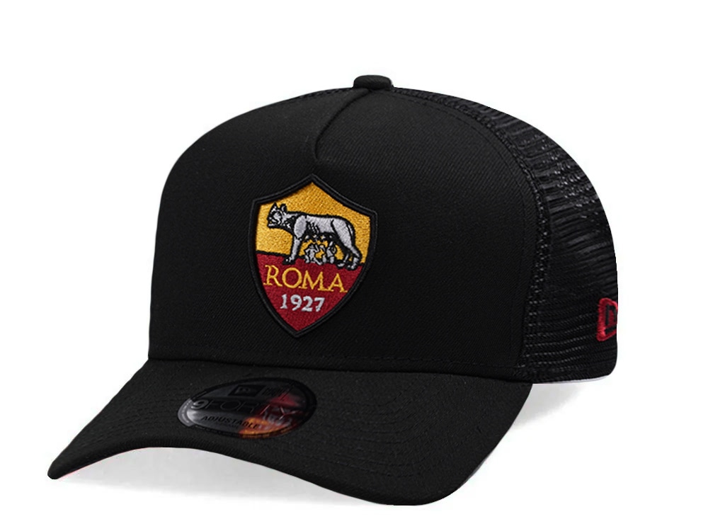 New Era Asroma Black Prime Edition 9Forty A Frame Trucker Snapback Hat