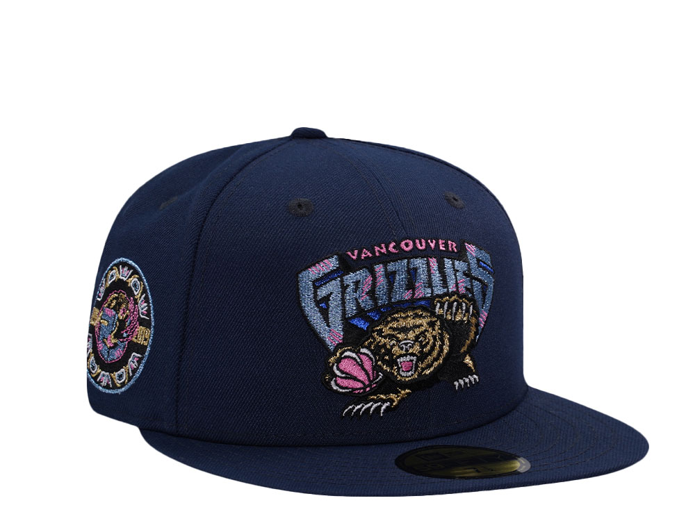 New Era Vancouver Grizzlies 25th Anniversary Ocean Blue Prime Edition 59Fifty Fitted Hat
