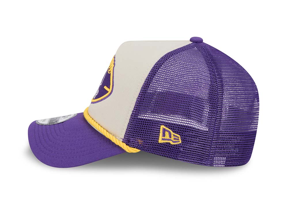 Casquette New Era 9FORTY Minnesota Vikings - Crème Clair - Support Officiel NFL, 100% Coton, Taille Unique - 4