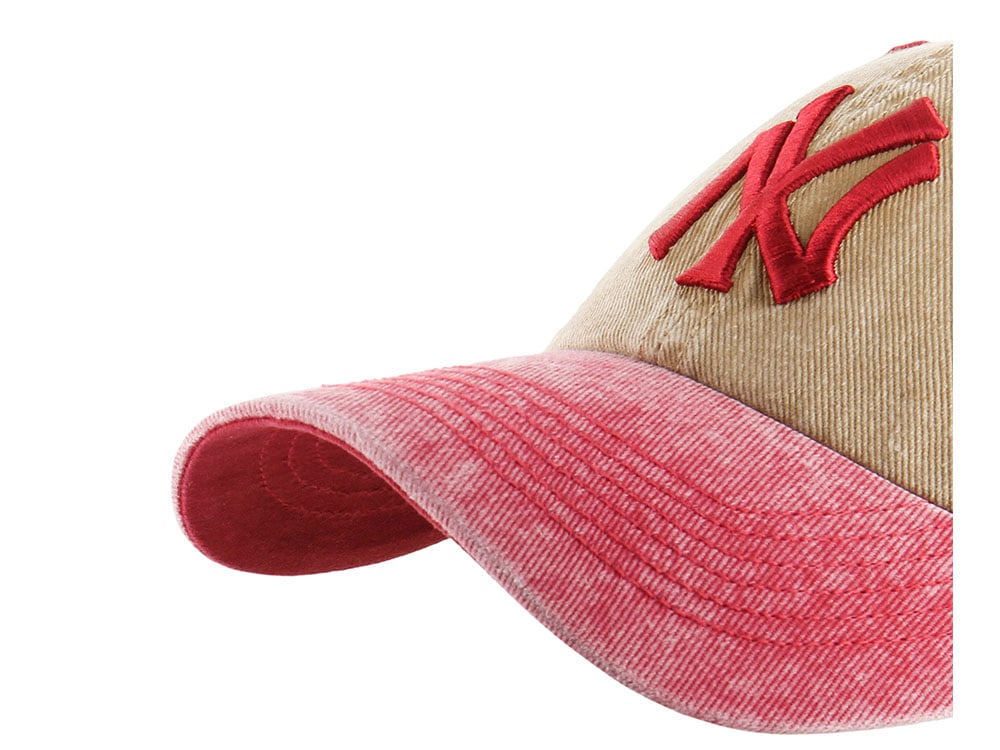 47Brand New York Yankees Cooperstown Khaki Eldin Edition Clean Up Strapback Hat