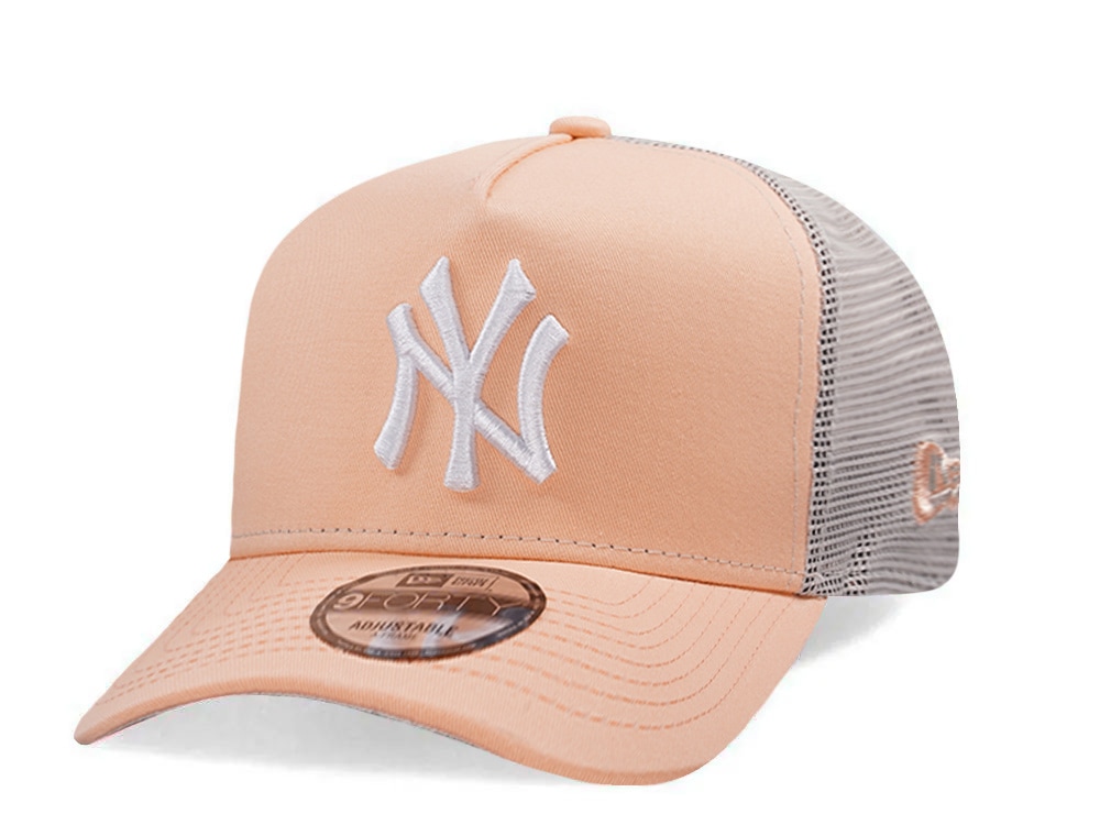New Era New York Yankees Peach Prime Edition 9Forty A Frame Trucker Snapback Hat