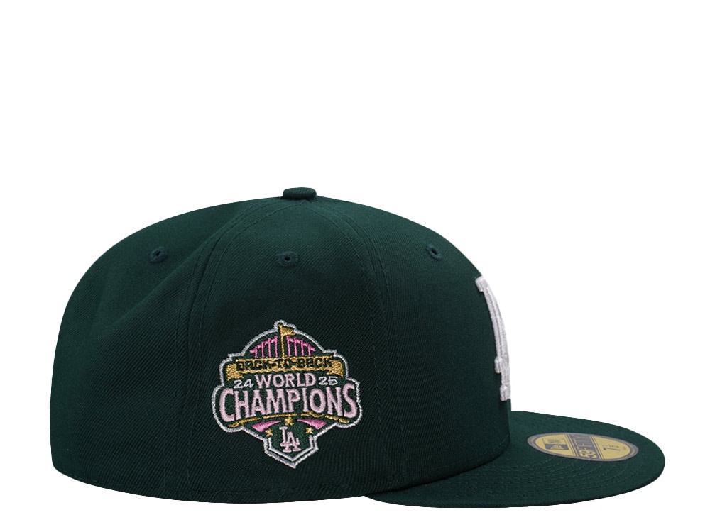 New Era Los Angeles Dodgers World Series 2025 Dark Green Prime Edition 59Fifty Fitted Hat