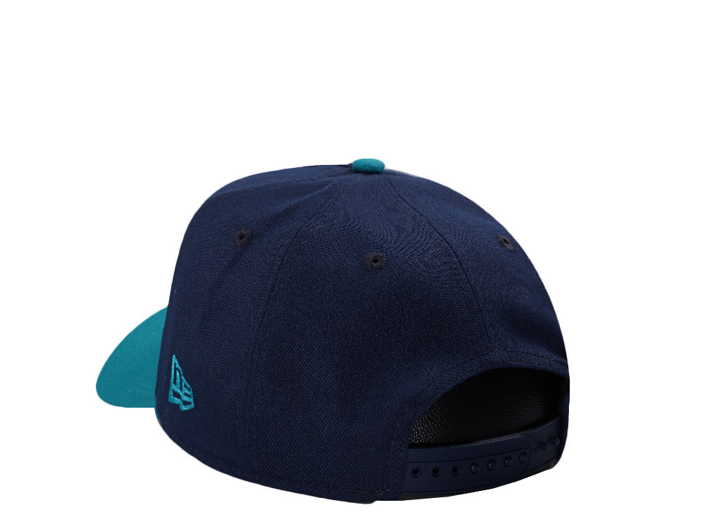 New Era Anaheim Ducks 25th Anniversary Ocean Blue Two Tone Edition 9Forty A Frame Snapback Hat