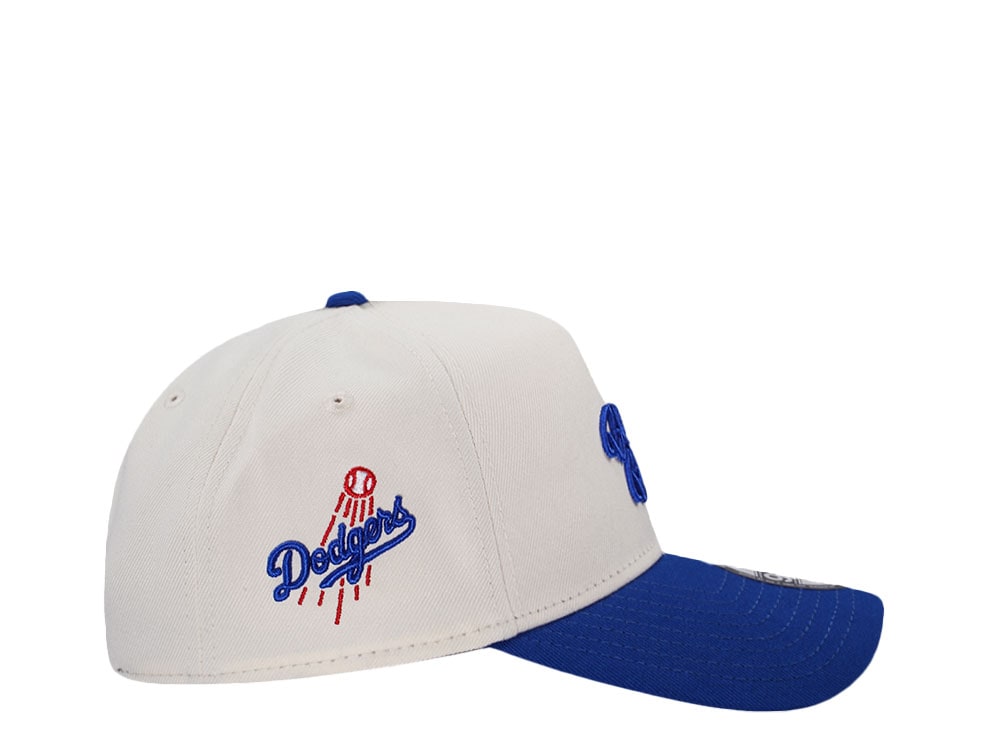 New Era Los Angeles Dodgers Bleed Blue Chrome Two Tone Edition 9Forty A Frame Snapback Hat