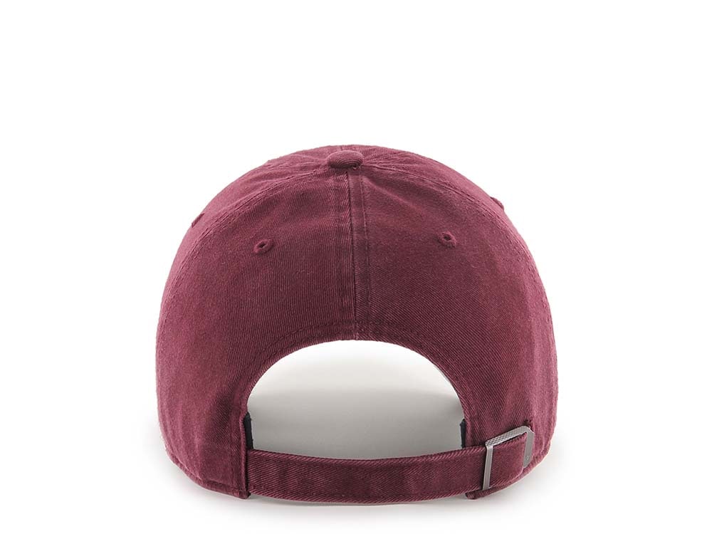 47Brand Los Angeles Dodgers Dark Maroon Base Runner Clean up Strapback Hat