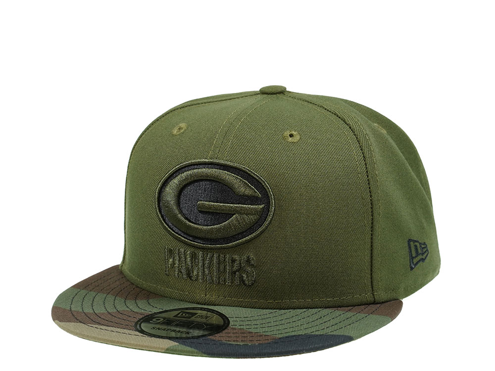 New Era Green Bay Packers Camo Two Tone 9Fifty Snapback Hat