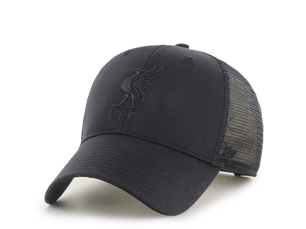 47Brand Liverpool FC Black Branson Trucker MVP Snapback Hat