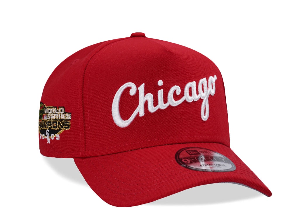 New Era Chicago White Sox World Series 2005 Scarlet Prime Edition 9Forty A Frame Snapback Hat