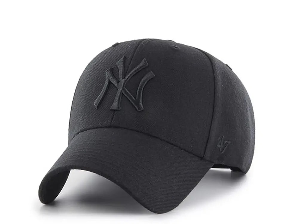 47brand New York Yankees all black Classic Strapback Hat
