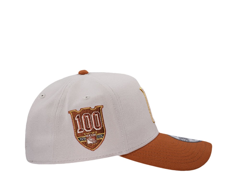 New Era New York Rangers 100th Anniversary Chrome Two Tone Edition 9Forty A Frame Snapback Hat