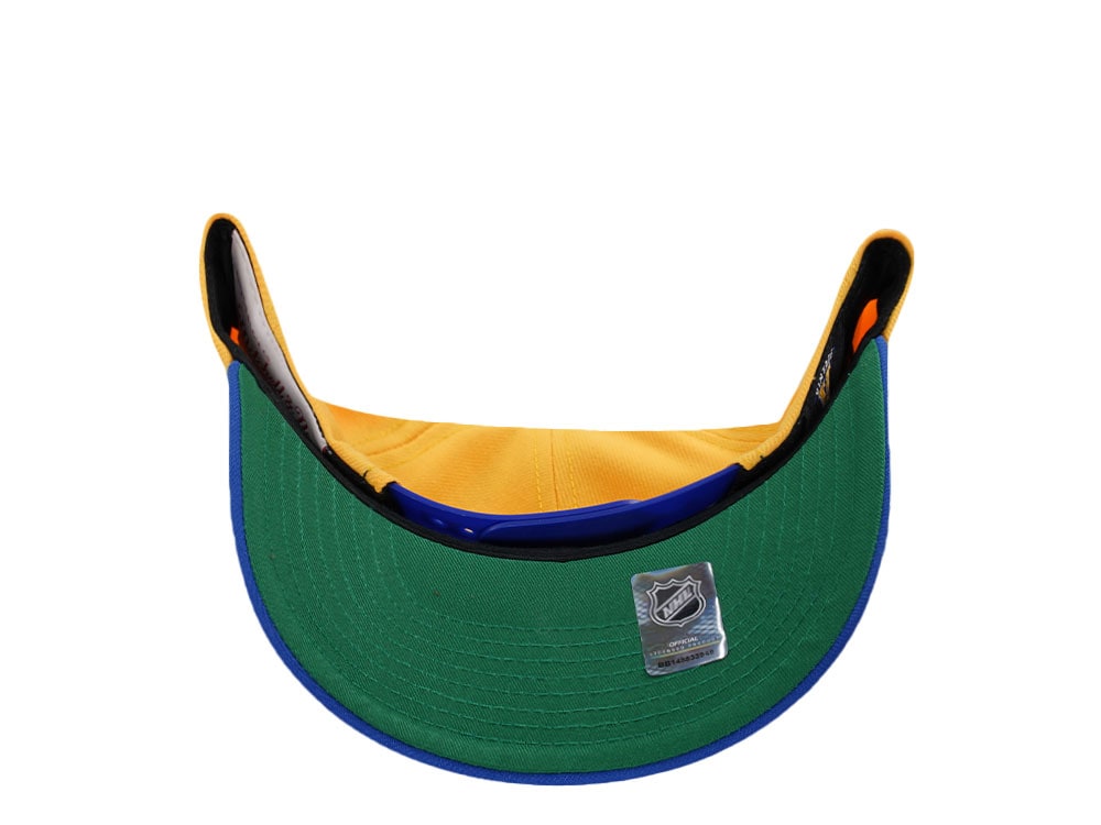 Mitchell & Ness St. Louis Blues Pro Crown Fit Vintage Yellow Snapback Hat