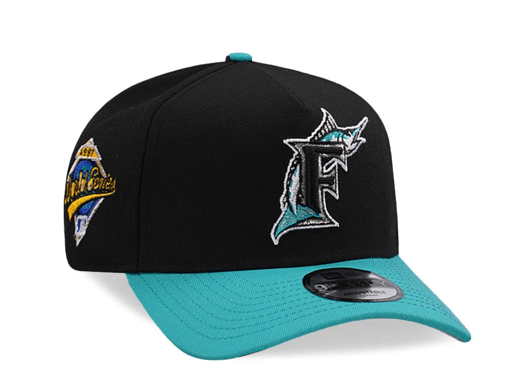 New Era Florida Marlins World Series 1997 Black Two Tone Edition 9Forty A Frame Snapback Hat