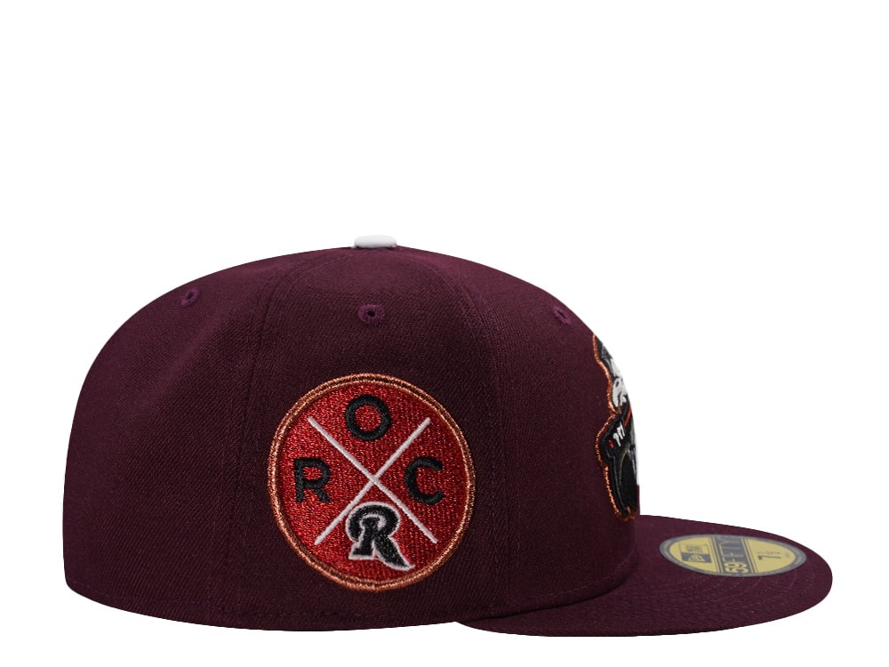 New Era Rochester Red Wings Reaper Glow in the Dark Maroon Prime Horror Edition 59Fifty Fitted Hat
