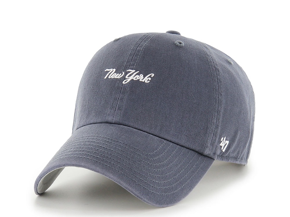 47Brand New York Yankees Vintage Navy Base Runner Edition Clean Up Strapback Hat
