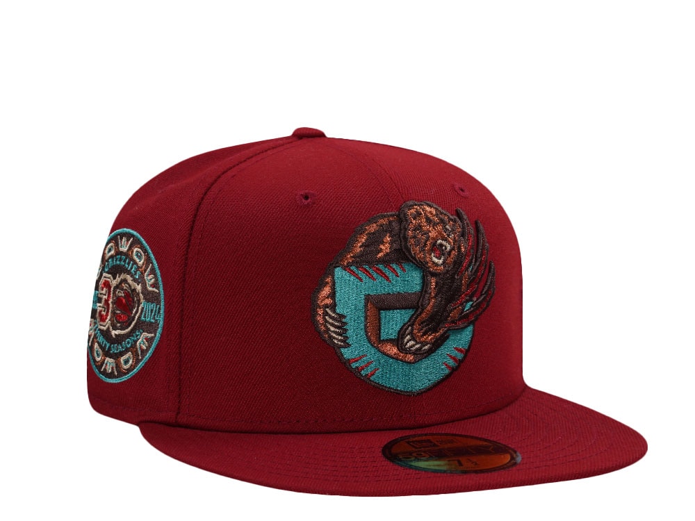 New Era Memphis Grizzlies 30th Anniversary Red Prime Edition 59Fifty Fitted Hat