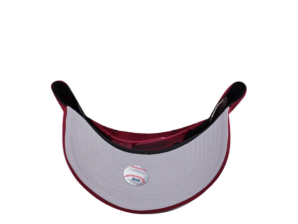 New Era Anaheim Angels 35th Anniversary Cupids Cardinal Red Prime Edition 9Forty A Frame Snapback Hat