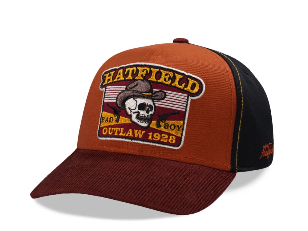 Hatfield Outlaw 1928 Orange Black Snapback Hat