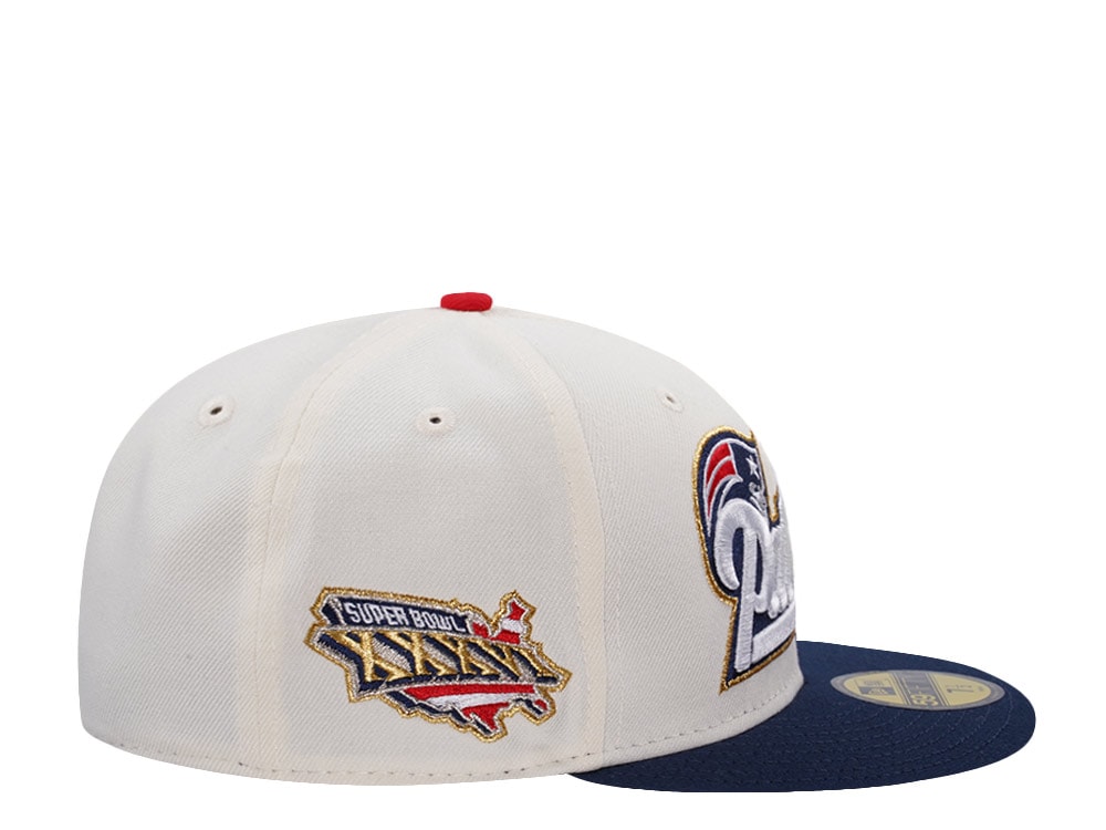 New Era New England Patriots Super Bowl XXXVI Chrome Two Tone Edition 59Fifty Fitted Hat
