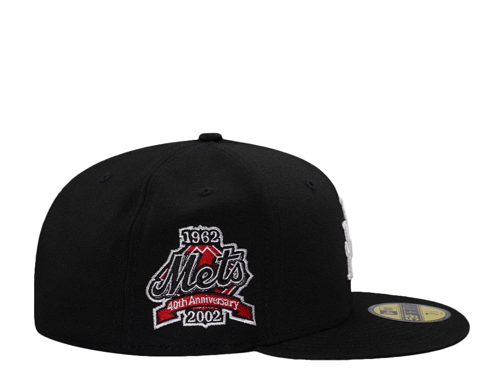 New Era New York Mets 40th Anniversary Black Prime Edition 59Fifty Fitted Hat
