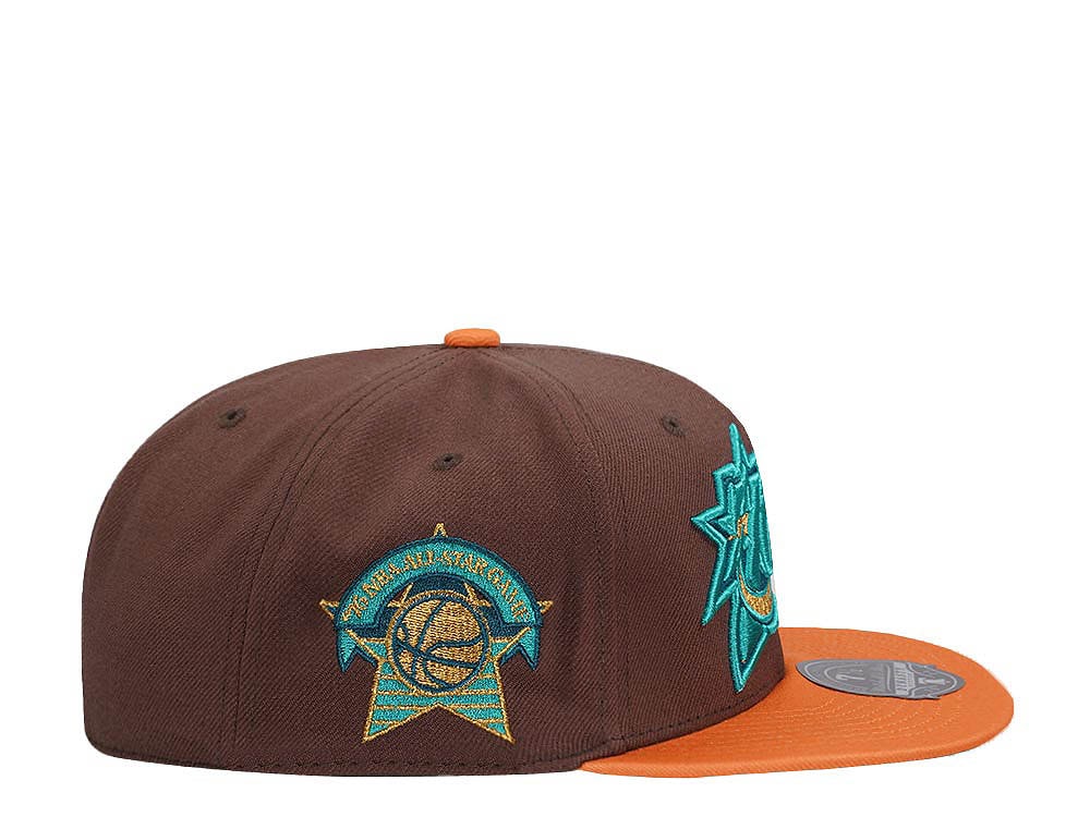 Mitchell & Ness Philadelphia 76ers All Star Game Copper Top Hardwood Classic Dynasty Fitted Hat