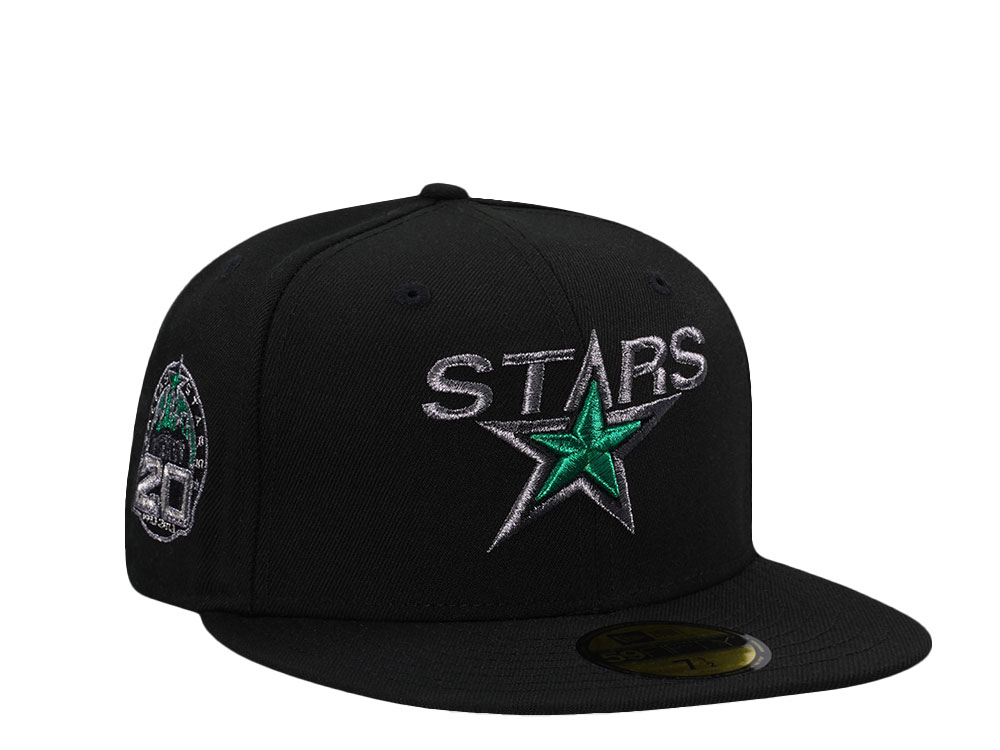 New Era Dallas Stars 20th Anniversary Metallic Black Prime Edition 59Fifty Fitted Hat