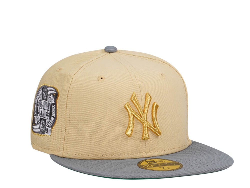 New Era New York Yankees Subway Series 2000 Misty Gold Two Tone Edition 59Fifty Fitted Hat
