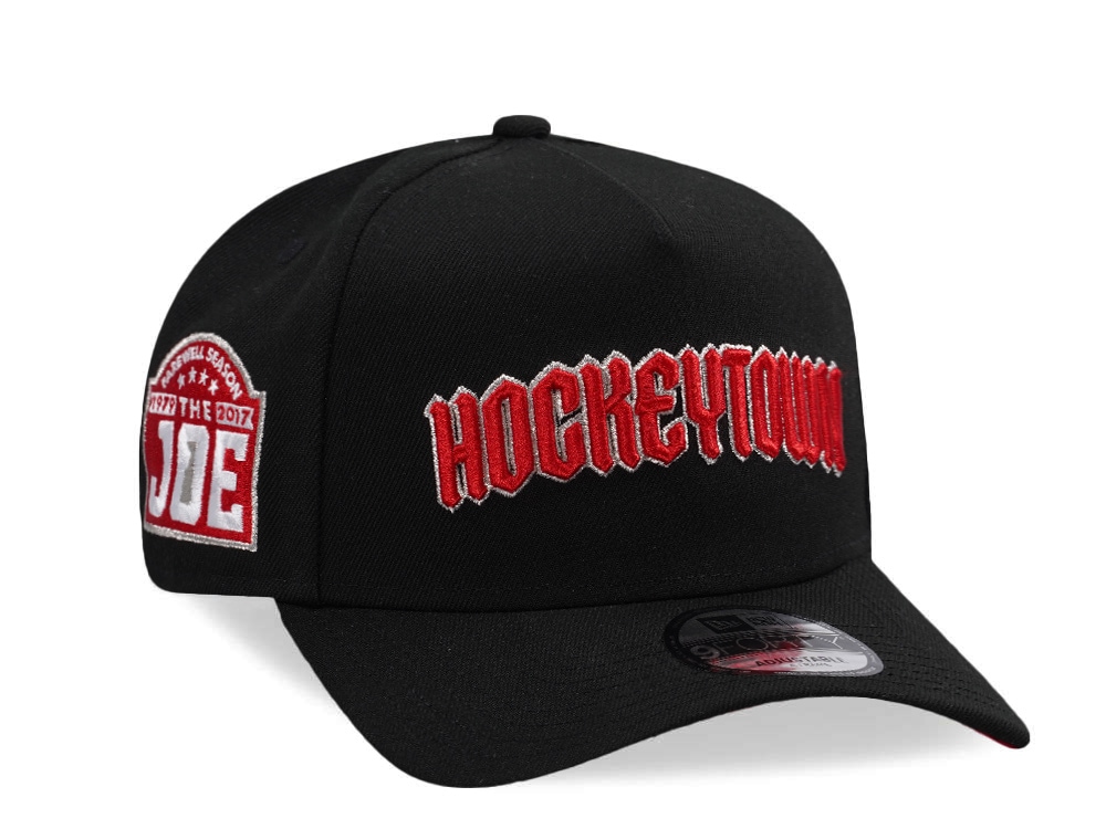 New Era Detroit Red Wings Farewell Black Prime Edition 9Forty A Frame Snapback Hat